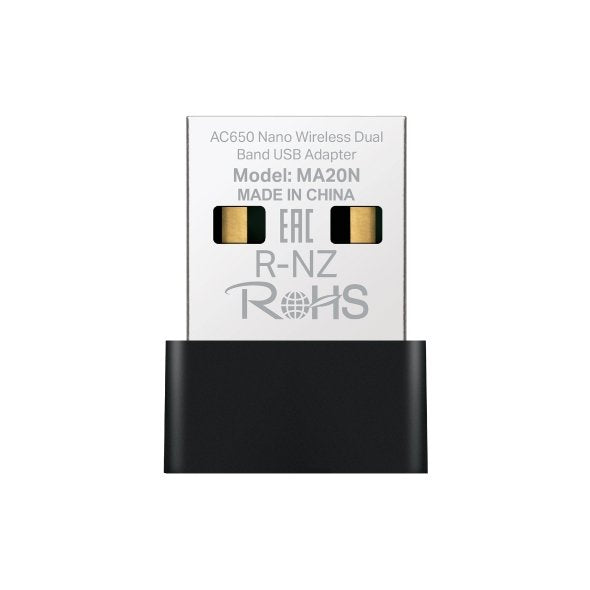 ADAPTADOR USB | TP LINK | MA20N | INALÁMBRICO NANO DE DOBLE BANDA AC650 ADAPTADOR USB | TP LINK | MA20N | INALÁMBRICO NANO DE DOBLE BANDA AC650